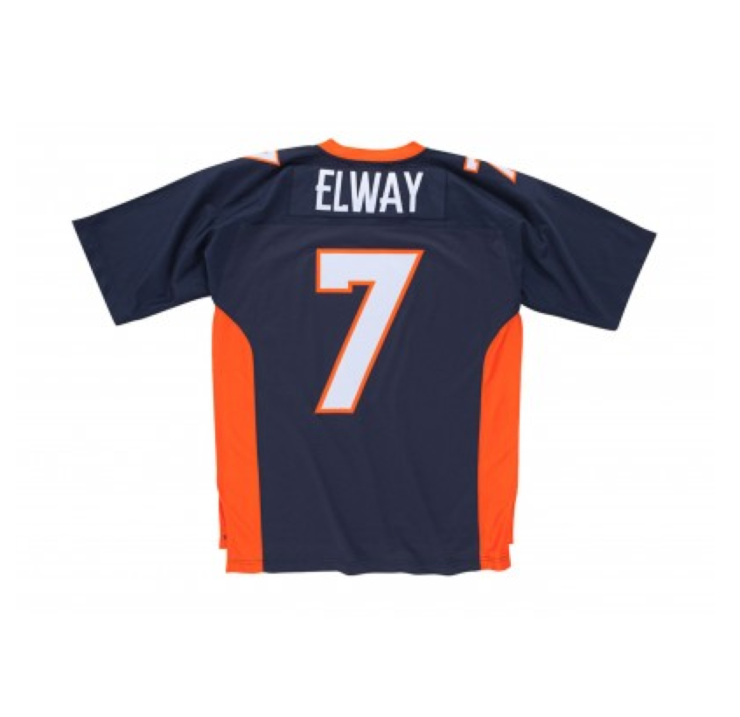 John Elway Orange Denver Broncos Autographed Mitchell & Ness