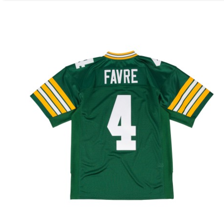 Mitchell and Ness Green Bay Packers Men's Mitchell & Ness 1996 Brett Favre #4 Jersey Green
