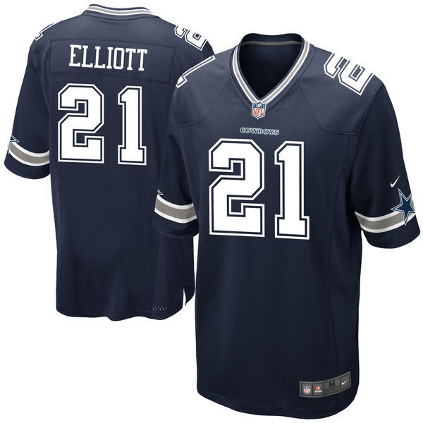 Dallas Cowboys Men's Nike Ezekiel Elliott #21 Game Jersey Navy - The ...