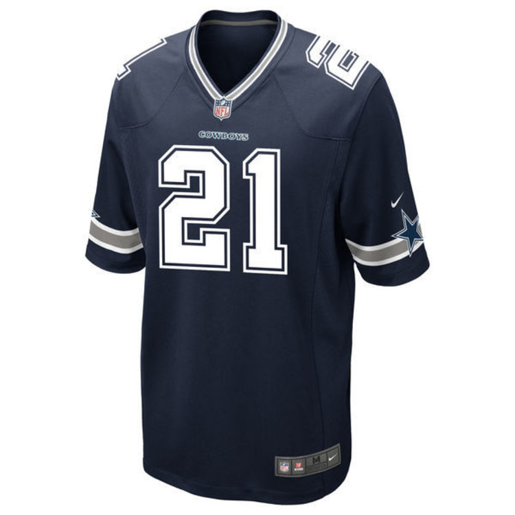 Nike Dallas Cowboys Men's Nike Ezekiel Elliott #21 Game Jersey Navy