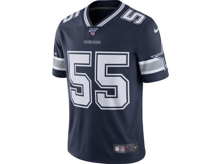 Nike NFL Dallas Cowboys Men's Nike Leighton Vander Esch #55 Limited Stitch Jersey Navy