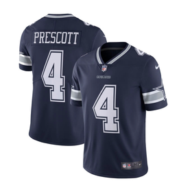 Nike Men's Dallas Cowboys Dak Prescott #4 Navy Game Jersey