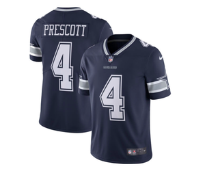 Unsigned Dak Prescott Jersey #4 Dallas Custom Stitched White