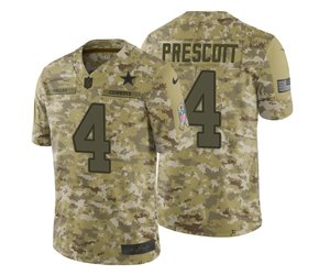 NFL Dallas Cowboys M 2018 Salute To Service Prescott #4 Jersey - The Locker  Room of Downey