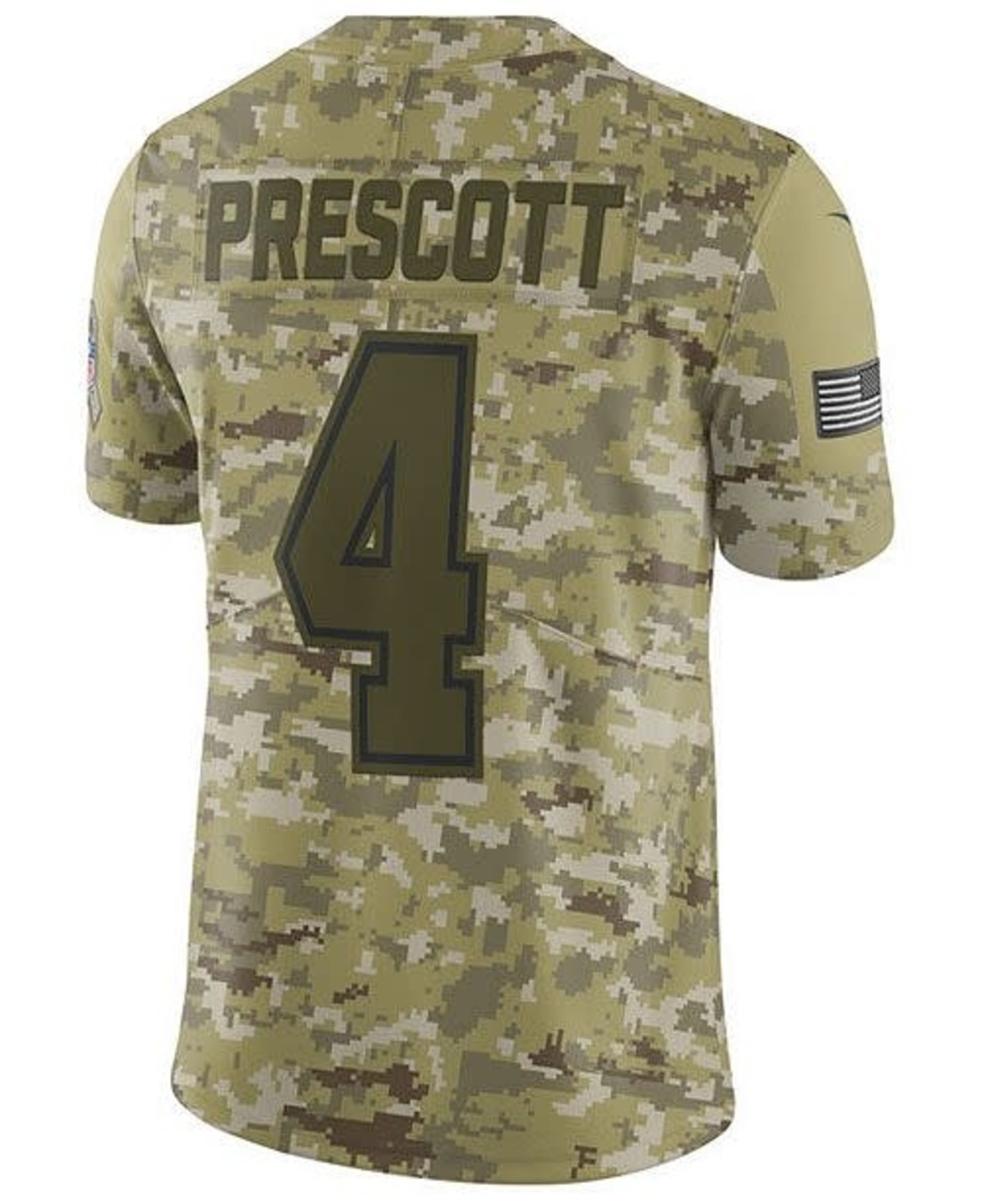 Nike NFL Dallas Cowboys M 2018 Salute To Service Prescott #4 Jersey