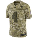 NFL Dallas Cowboys M 2018 Salute To Service Prescott #4 Jersey - The Locker  Room of Downey