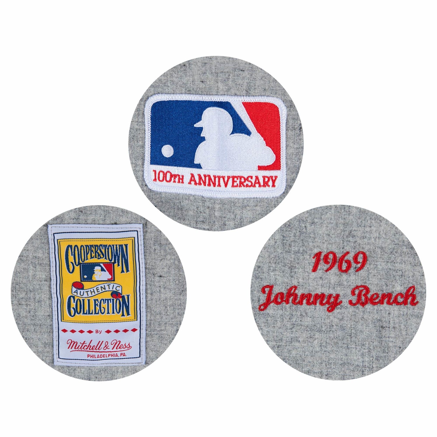 Cincinnati Reds Mitchell and Ness Authentic Johnny Bench #5 Men's