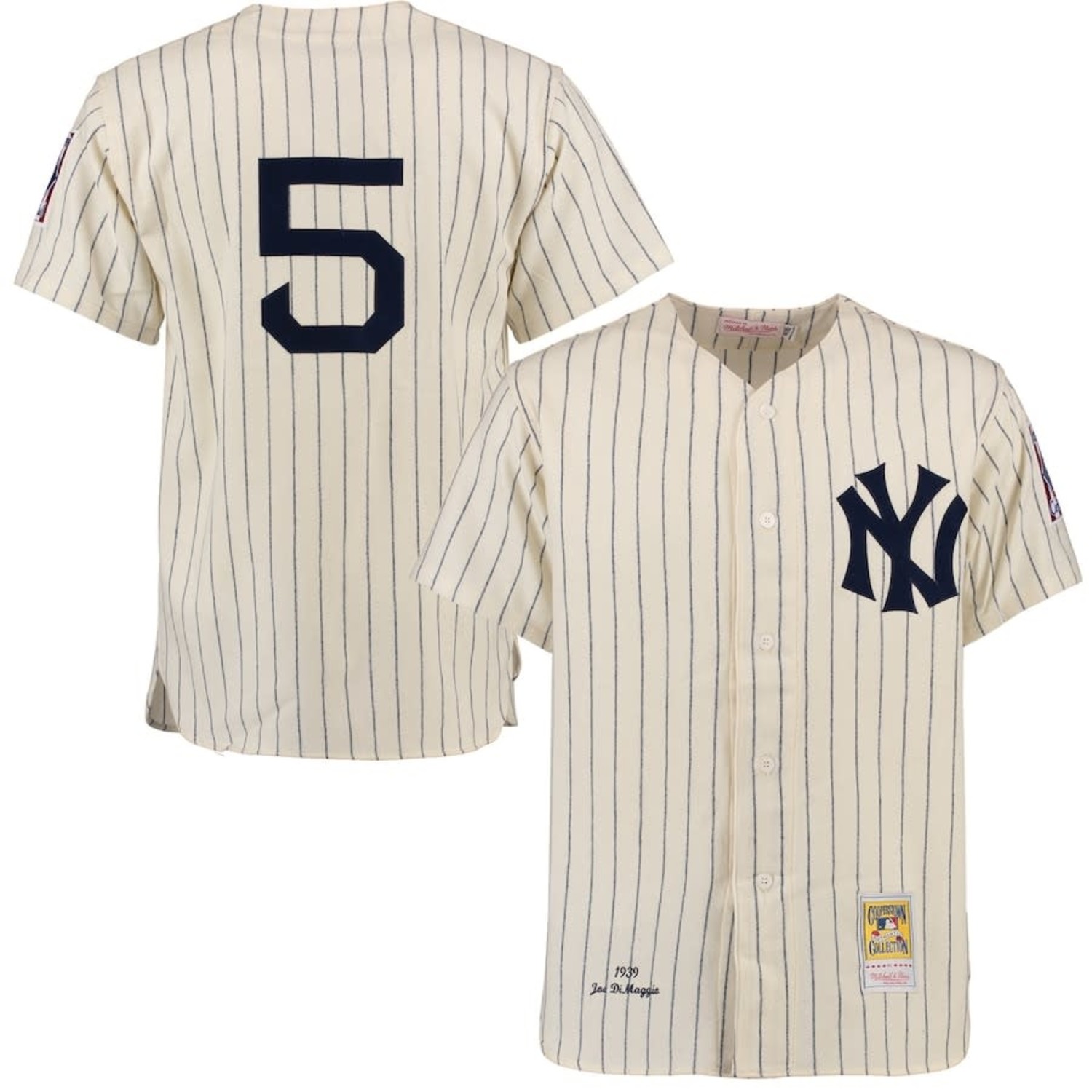 MAJESTIC  JOE DIMAGGIO New York Yankees 1939 Cooperstown Baseball