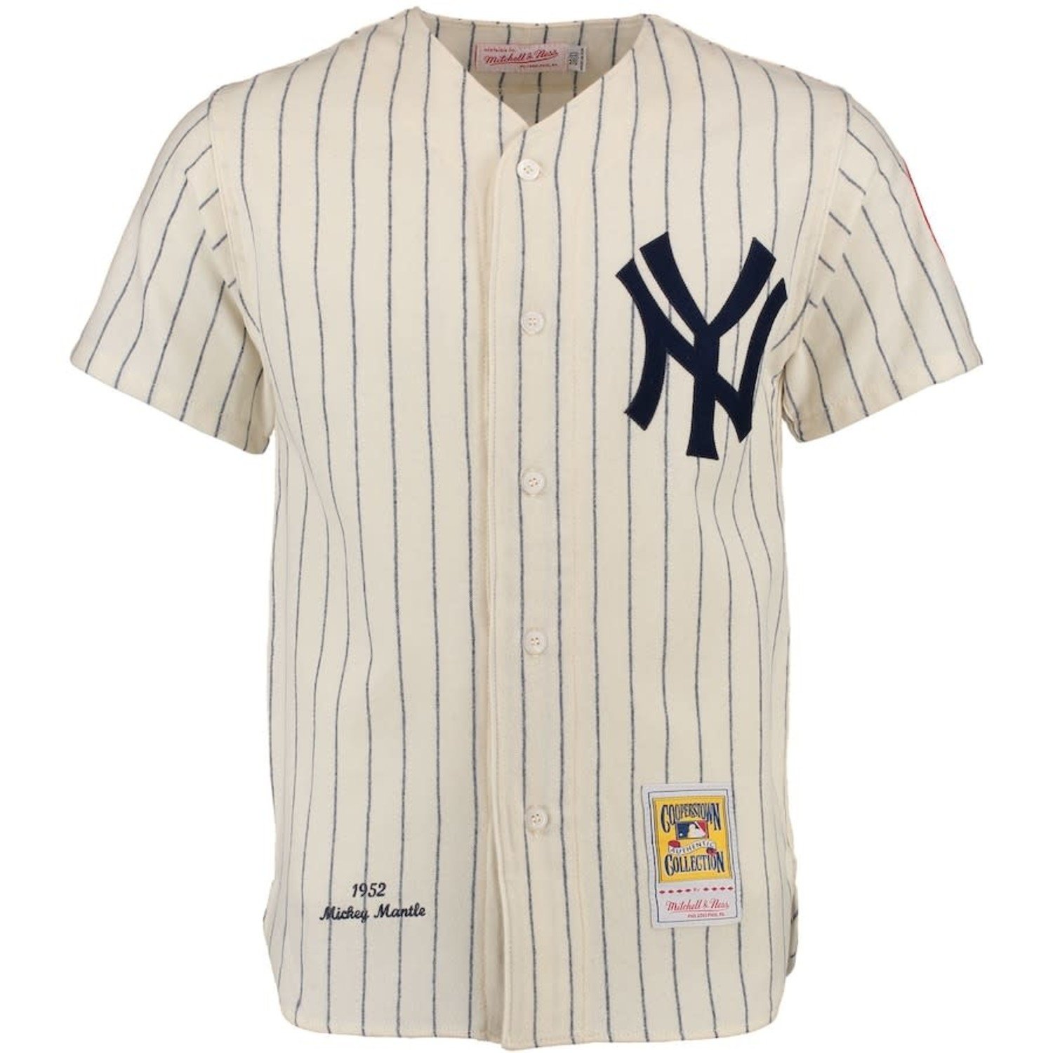 Mickey Mantle Signed 1952 New York Yankees Mitchell & Ness Jersey With JSA  COA