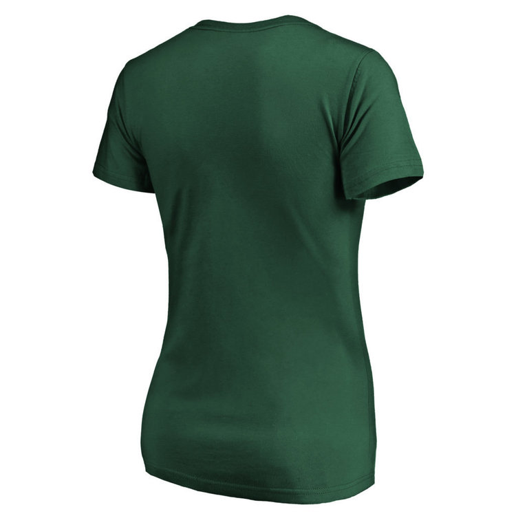 Majestic Green Bay Packers W Tonal Shine V-Neck