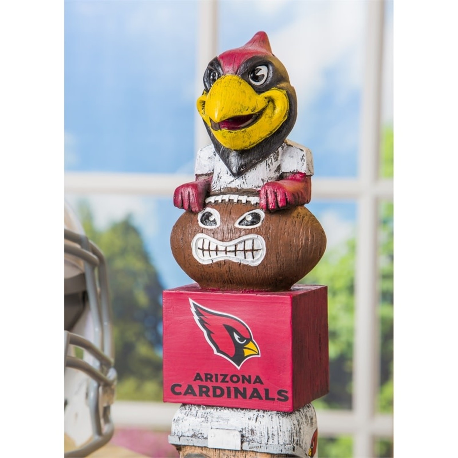 Mascot Figurine with Logo Evergreen Flag & Garden Team: NFL Arizona Cardinals