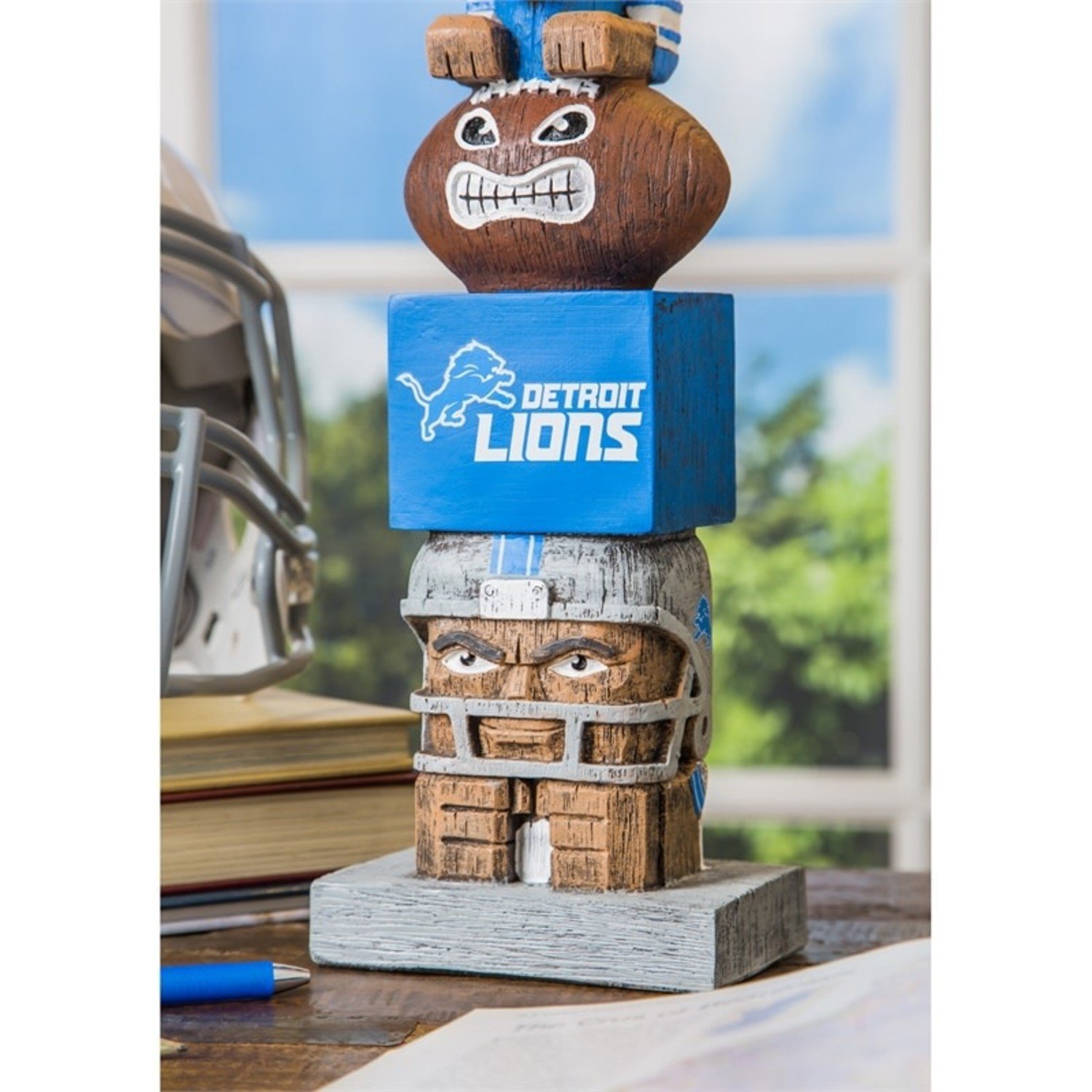 detroit lions tiki totem