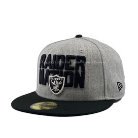 Men's Las Vegas Raiders New Era Black 2020 NFL Draft Official Draftee  59FIFTY Fitted Hat