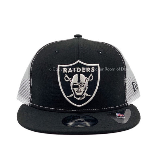 New Era Raiders Black Team Shield Mesh