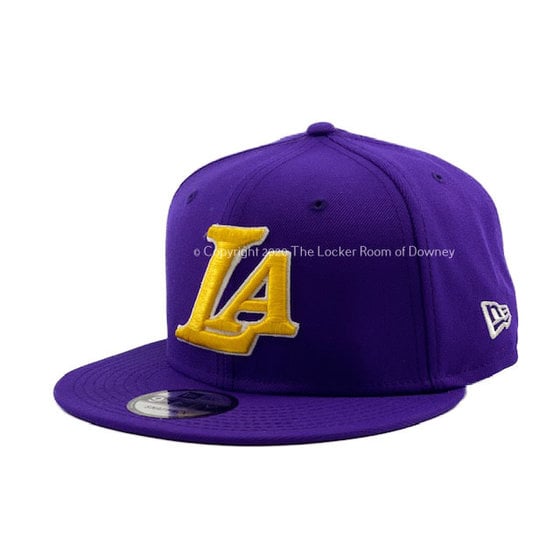 LA Lakers New Era Team Print 950 Snapback Purple - The Locker Room