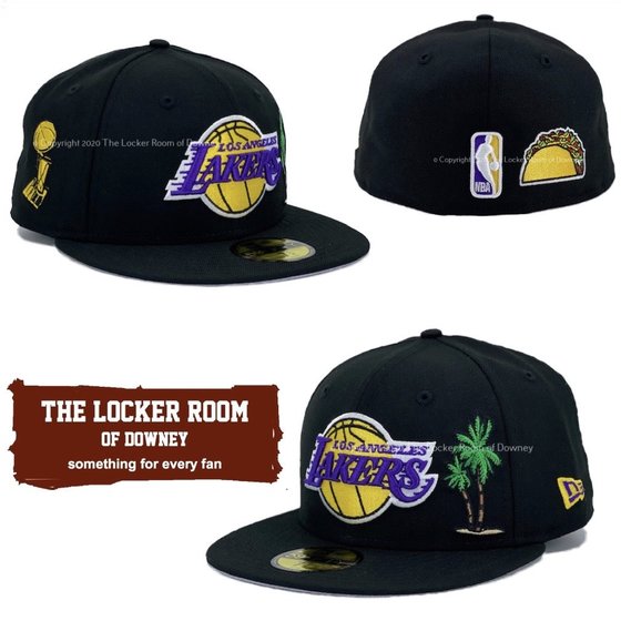 LA Lakers HWC M&N Paintbrush Snapback - The Locker Room of Downey