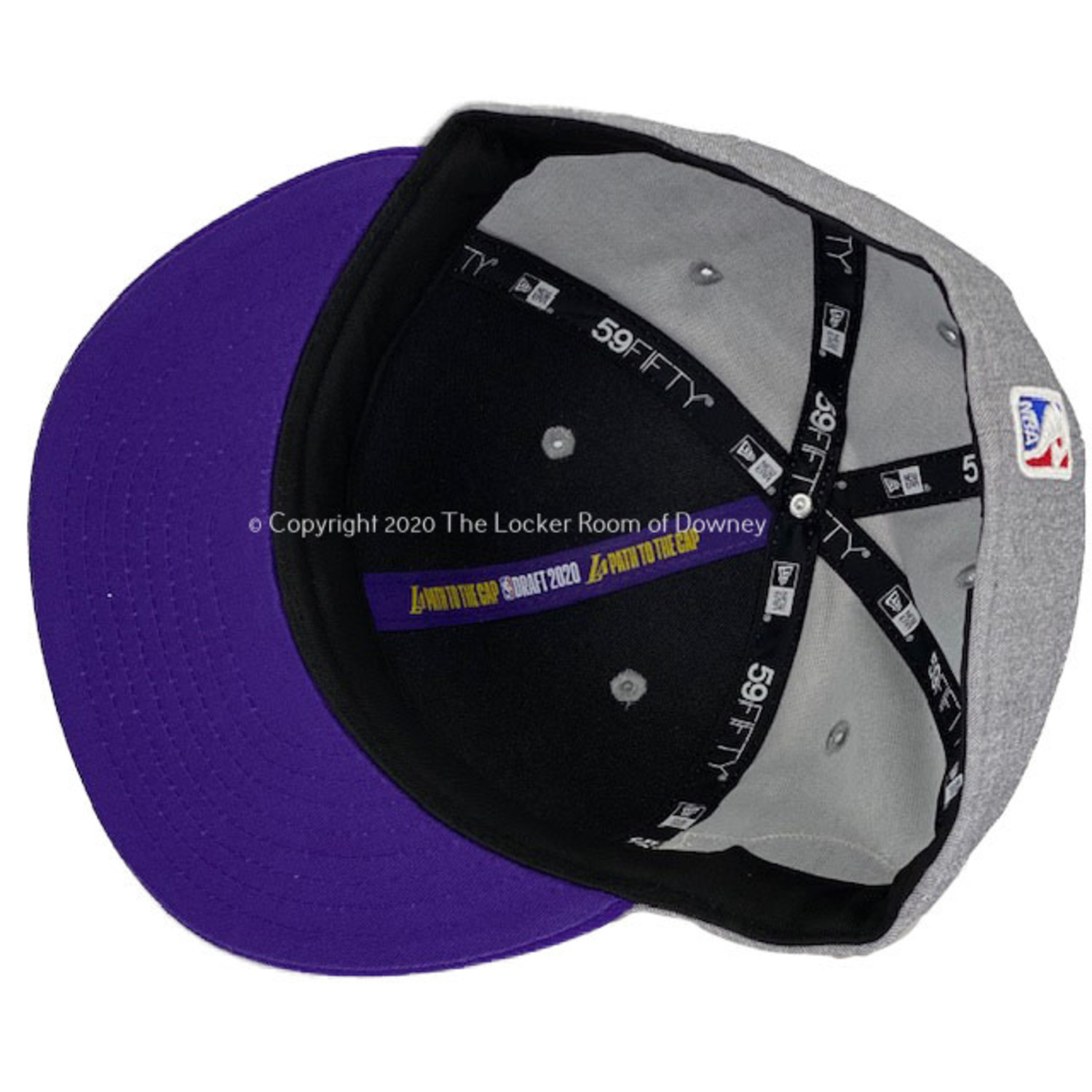 New Era LA Lakers New Era P 2020 Draft Fitted 5950 Heather/Purple