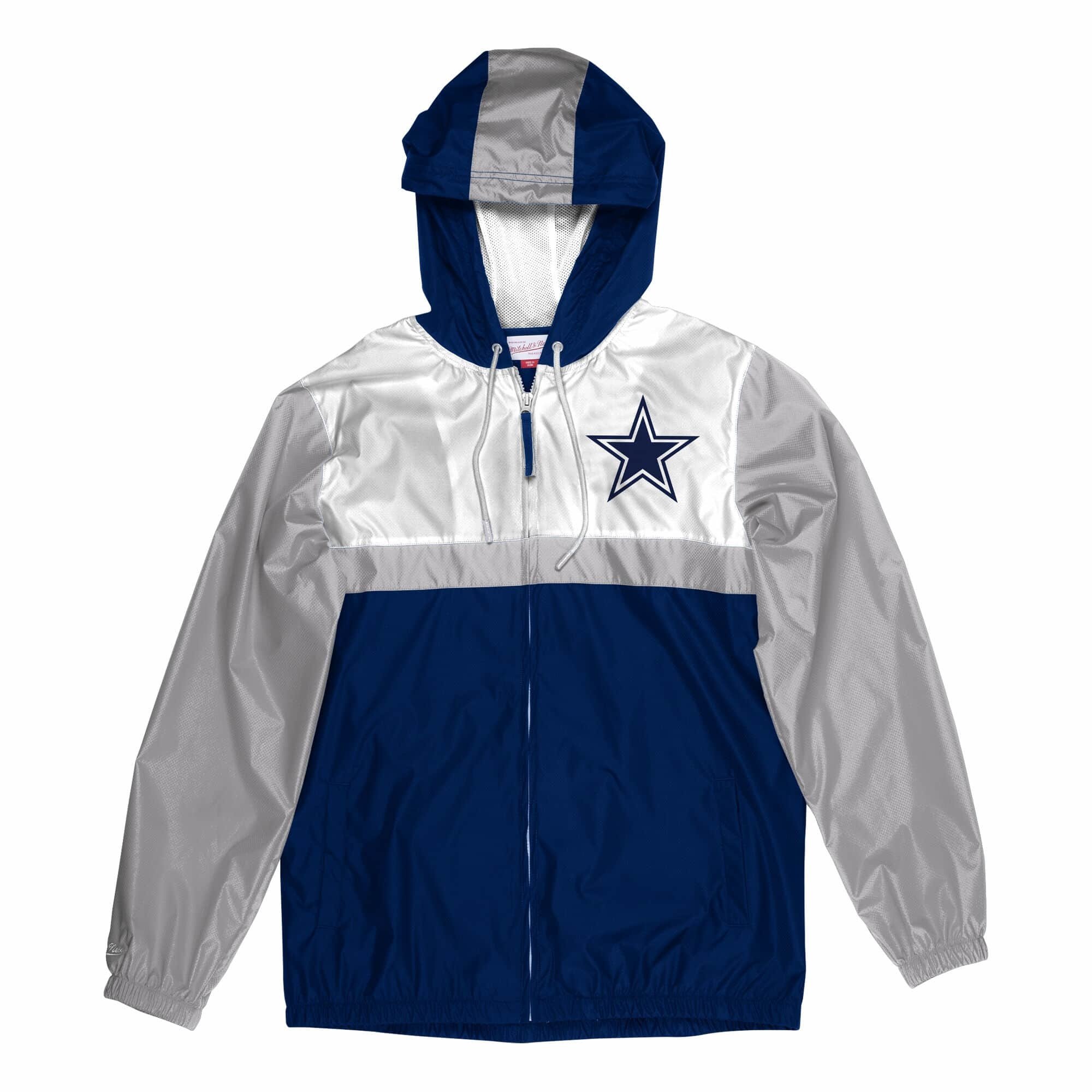 NFL Dallas Cowboys Mitchell & Ness Margin of Victory Windbreaker