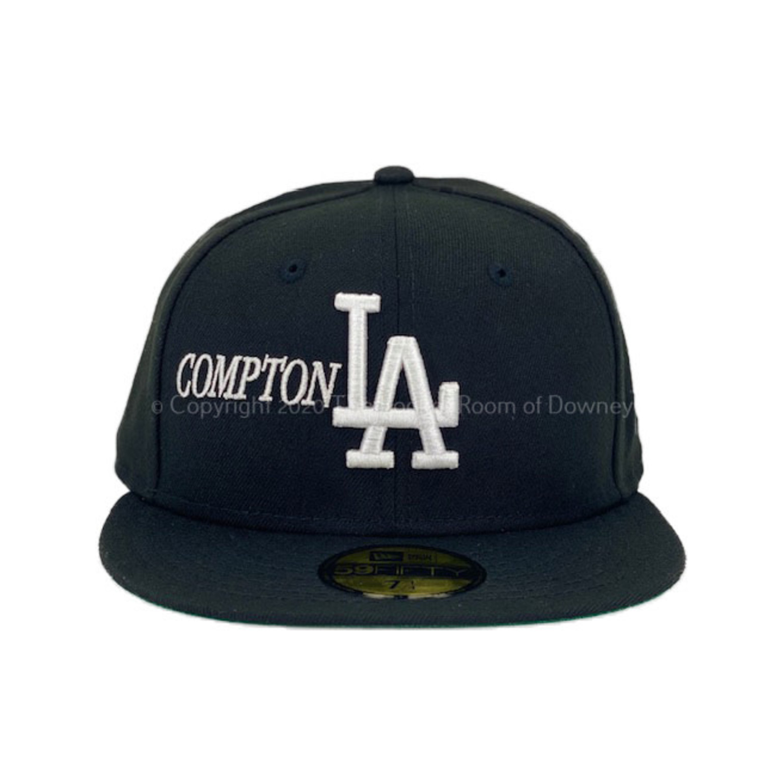 Compton New Era 59fifty Fitted Hat (Black Green Under Brim)