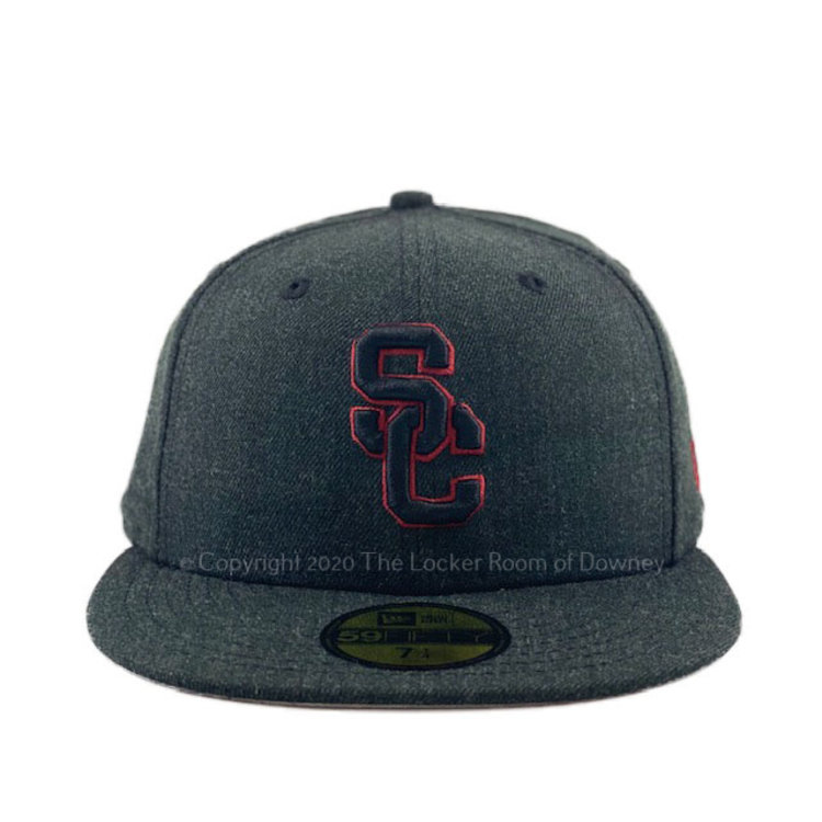 New Era USC Trojans Heather Black