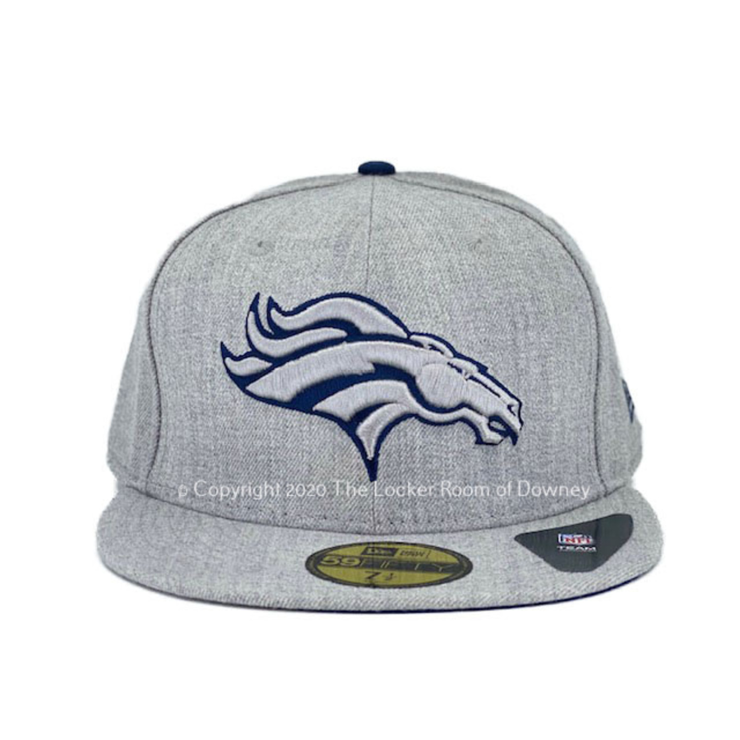 New Era Denver Broncos New Era Heather League Basic Fitted 5950 Heather Gray