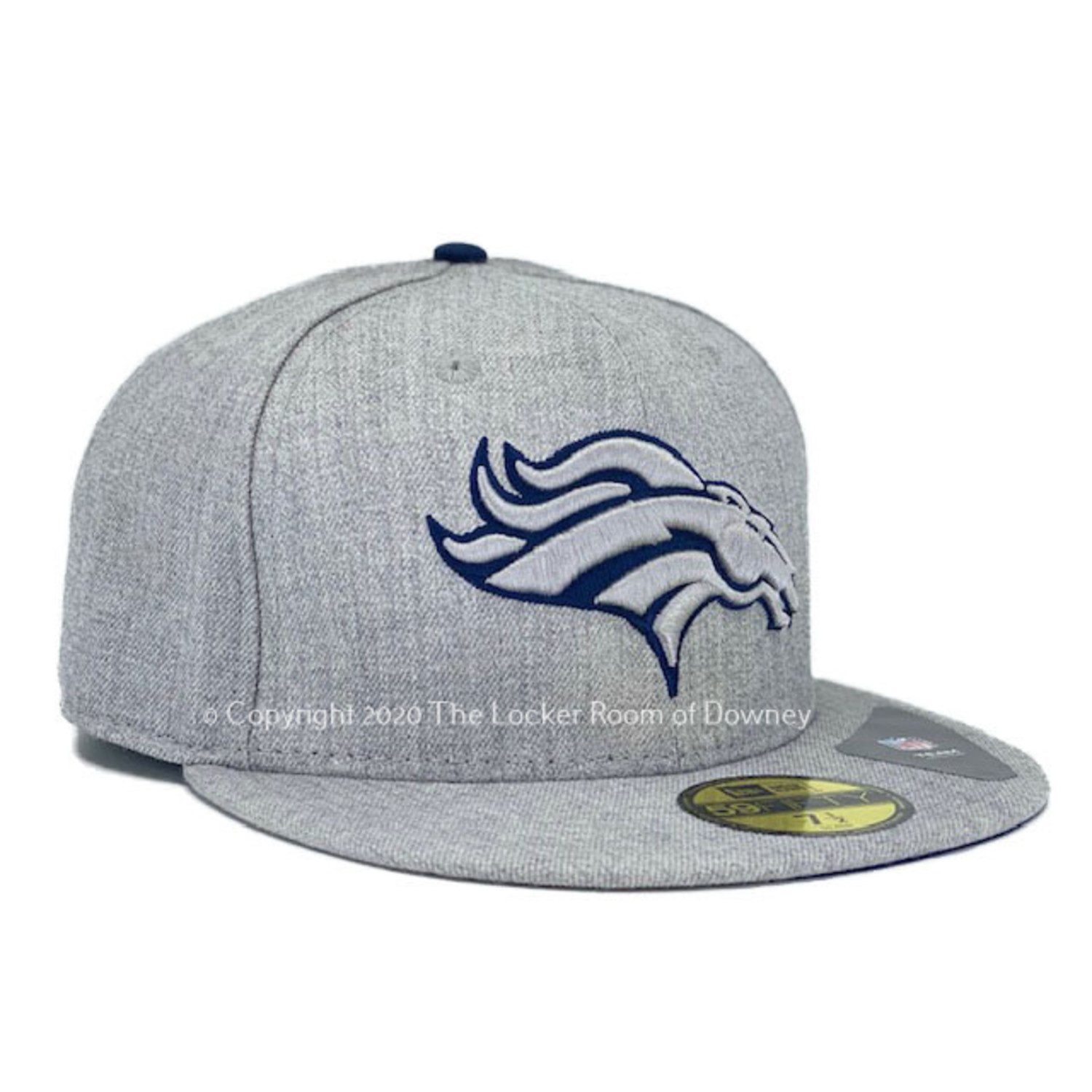 New Era Denver Broncos New Era Heather League Basic Fitted 5950 Heather Gray