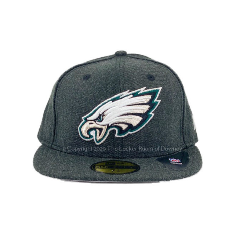 New Era Philadelphia Eagles New Era Heather Action Fitted 5950 Heather Black