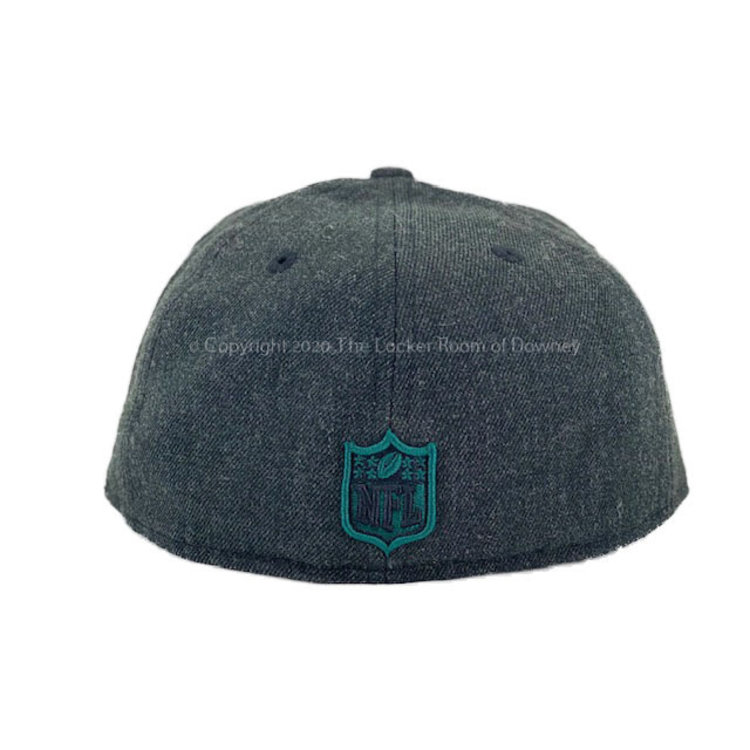 New Era Philadelphia Eagles New Era Heather Action Fitted 5950 Heather Black