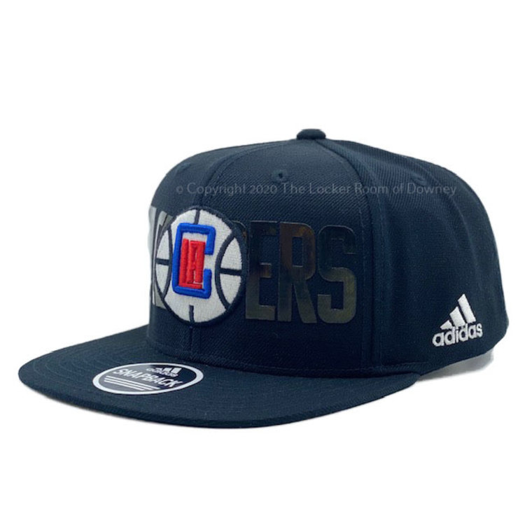 Adidas NBA Los Angeles Clippers Adidas Team Name and Logo Snapback Black OSFA
