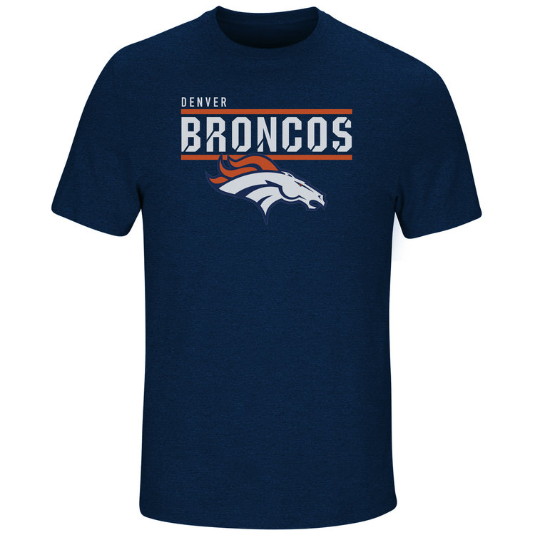 Majestic Broncos M Tee Flex Team Navy