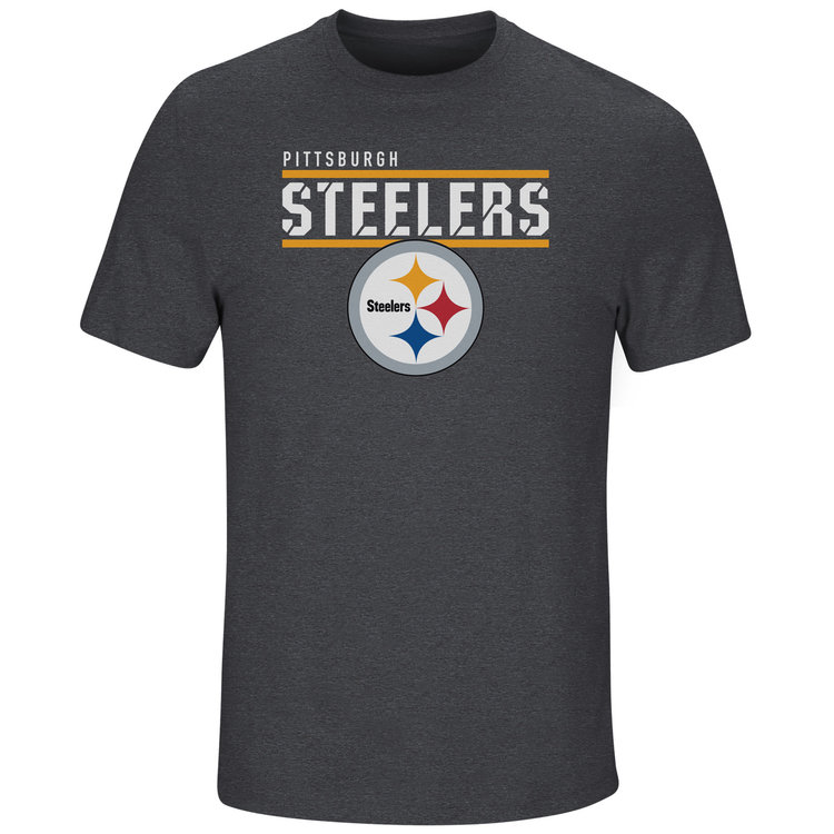 Majestic Steelers M Tee Flex Team Charcoal