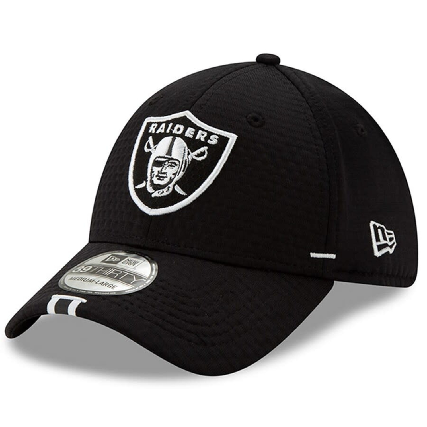 New Era Men's Oakland Raiders 3930 Onfield Training Hat Black