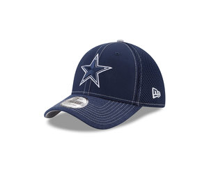 Dallas Cowboys New Era White/Navy 2023 Sideline 39THIRTY Flex Hat