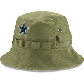 Youth New Era White Dallas Cowboys 2019 NFL Training Camp Bucket Hat