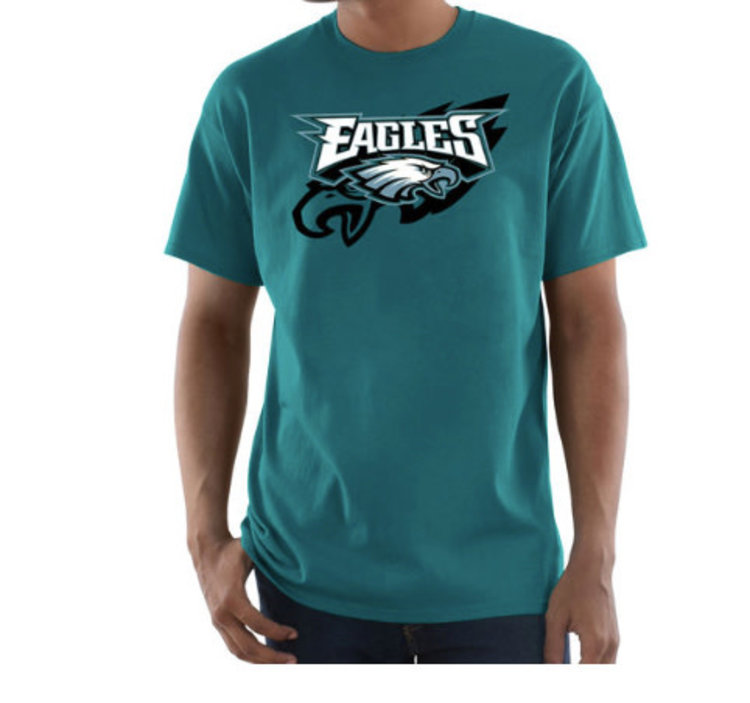 Majestic Eagles M Pick Six Tee Green