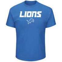 Majestic Lions M Pick Six Tee Blue