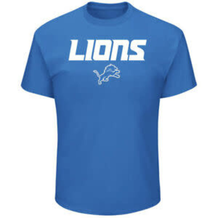 Majestic Lions M Pick Six Tee Blue