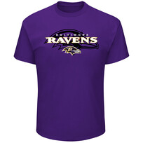 Majestic Ravens M Pick Six Tee Purple