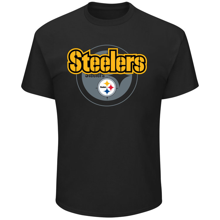 Majestic Steelers M Pick Six Tee Black