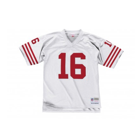 San Francisco 49ers Joe Montana Red Jersey Sz 56 Stitched Signed Mitchell  & Ness