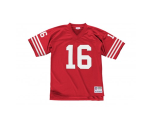 Sanfrancisco 49ers Joe Montana #16 Red jersey 1989 49ers mitchell ness -  clothing & accessories - by owner - apparel