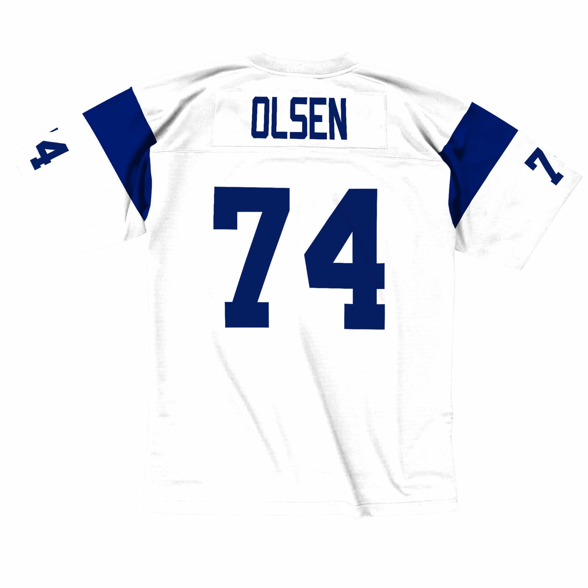 Men/Women/Youth #74 Merlin Olsen Los Angeles Rams Vapor Limited Football  Jersey Stitched - White