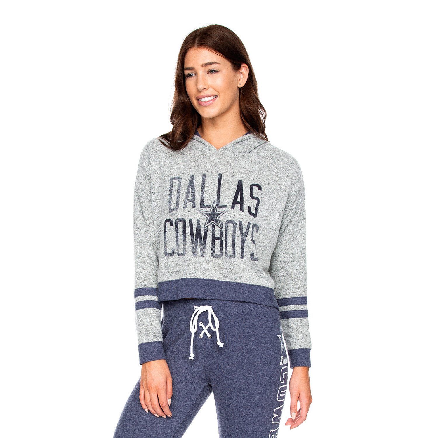 dallas cowboys cropped hoodie