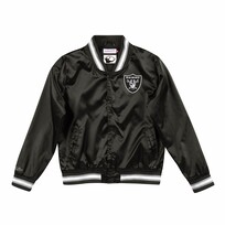 Mitchell and Ness Las Vegas Raiders W Mitchell & Ness Lightweight Satin Jacket Black