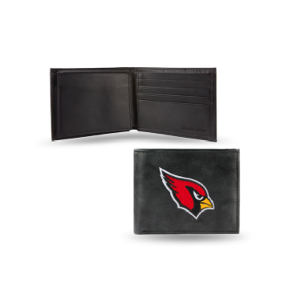 Rico Arizona Cardinals Laser-Engraved Brown Billfold Wallet