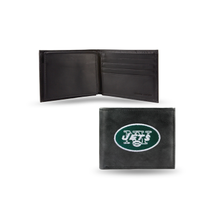 Rico Industries NFL New York Jets Rico Embroidered Leather Billfold Wallet