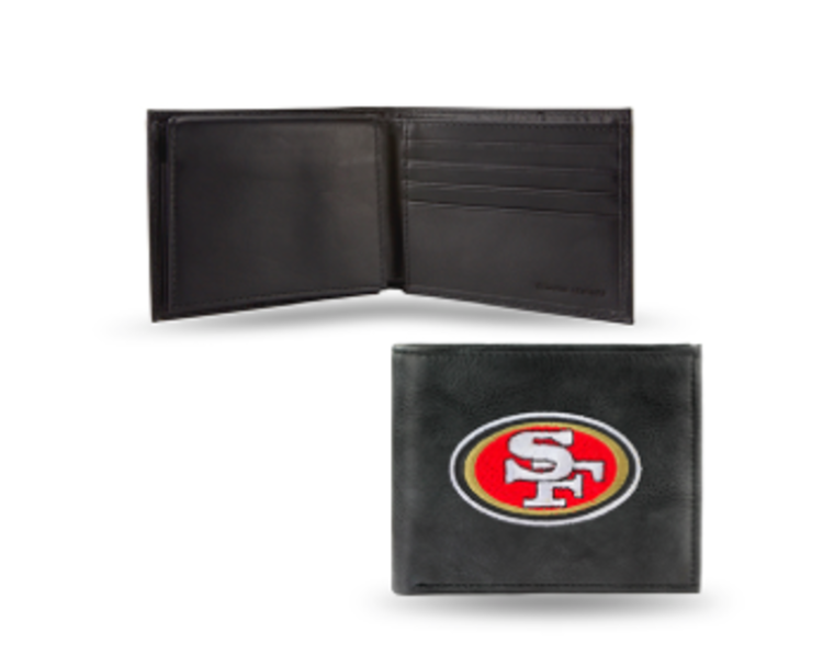 Rico Industries NFL San Francisco 49ers Rico Embroidered Leather Billfold Wallet
