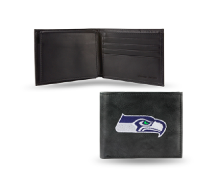Rico Industries NFL Seattle Seahawks Rico Embroidered Leather Billfold Wallet