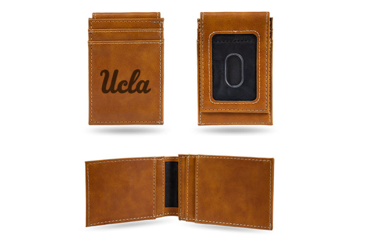Rico Industries Laser Engraved Front Pocket Wallet - NCAA UCLA
