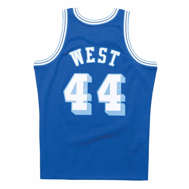 Mitchell and Ness LA Lakers Men's Mitchell & Ness 1960-61 Jerry West #44 Replica Swingman Jersey Royal